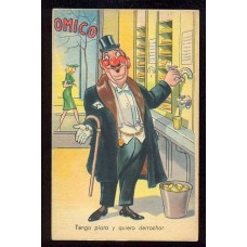 HUMORISTICA DIBUJANTE DIVITO ANTIGUA TARJETA POSTAL